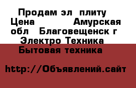 Продам эл. плиту › Цена ­ 2 000 - Амурская обл., Благовещенск г. Электро-Техника » Бытовая техника   